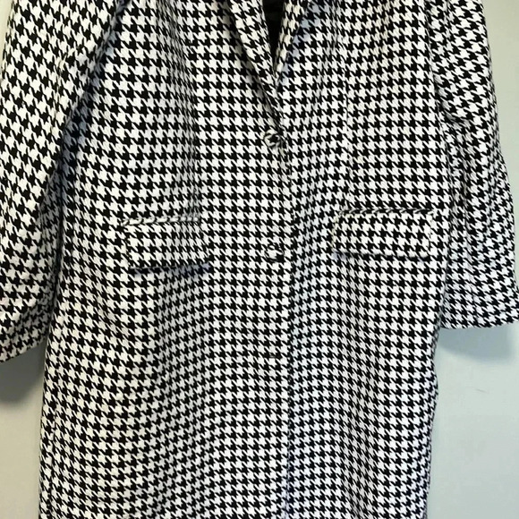 Nasty Gal houndstooth coat size 10 - Picture 5 of 10
